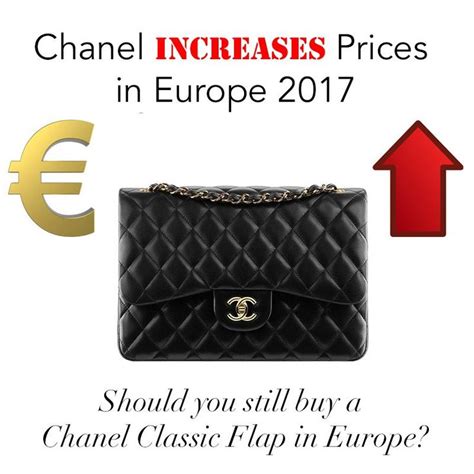 chanel bag price increase europe|Chanel bags as investment.